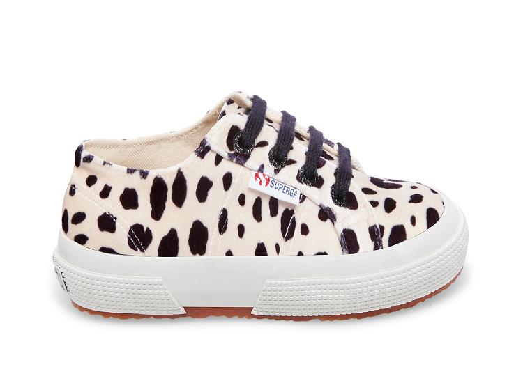 Superga 2750 Fanvelvetj Dalmation - Kids Superga Shoes